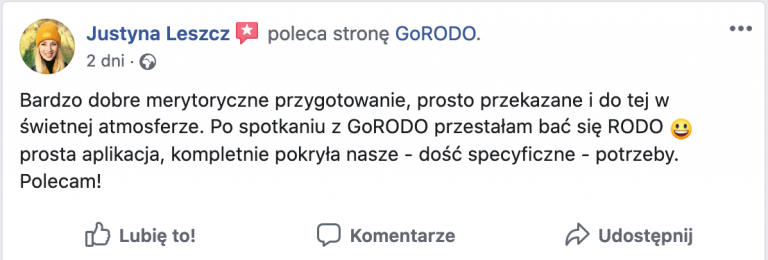 Jakie są opinie klientów o GoRODO.pl?